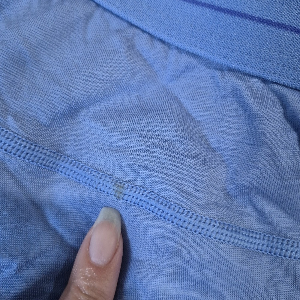 Icebreaker Merino Wool Leggings Womens Small Blue 200 ZoneKnit Base Layer Vented - Picture 7 of 11